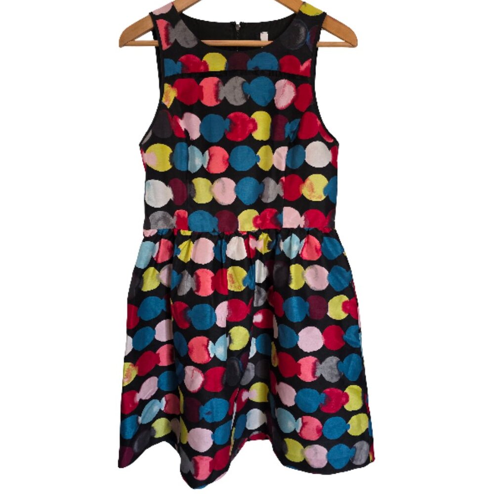 Modcloth Kensie Polka Dot Satin Dress Size M